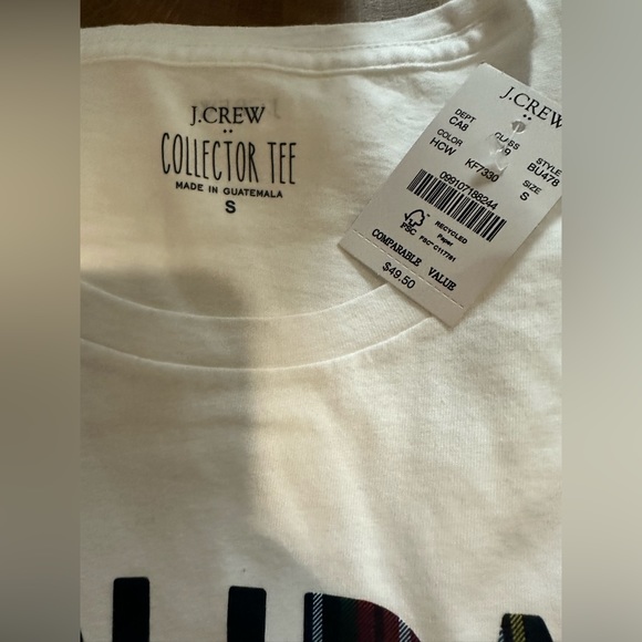 J.Crew NWT Plaid “Holiday Crew” Collector Graphic Tee - Picture 8 of 8